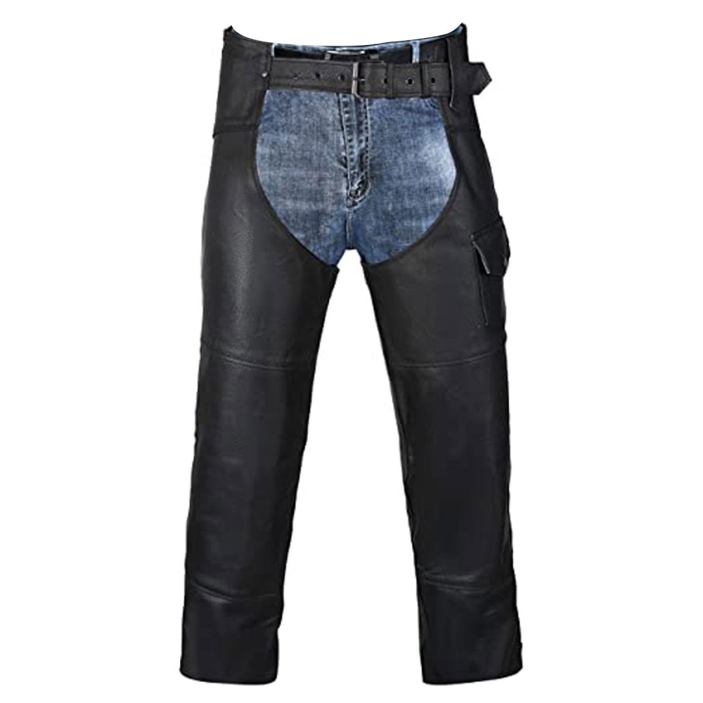 Leather Motorcycle Chaps for Men’s