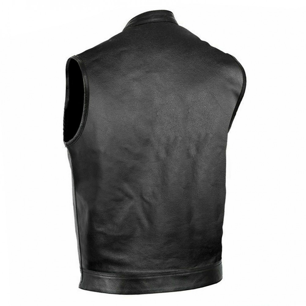  SOA Men's Motorcycle Club Leather Vest 